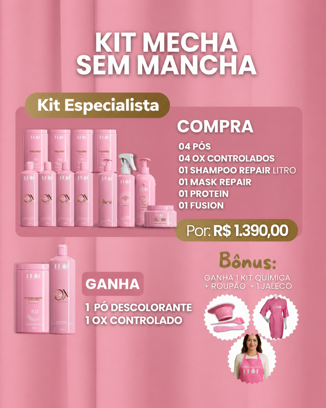 Kit Mecha sem Mancha - KIT ESPECIALISTAS